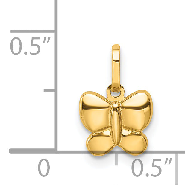 14k Yellow Gold 14k Polished Butterfly Charm
