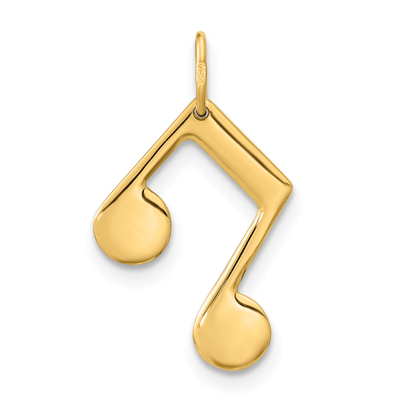 14k Yellow Gold 14K Polished Music Note Pendant