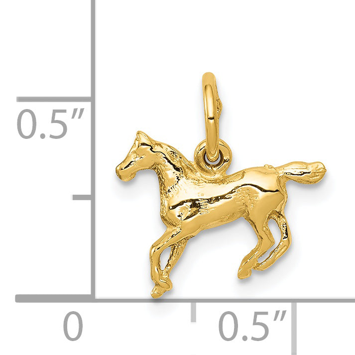 14k Yellow Gold 14k Polished Horse Charm