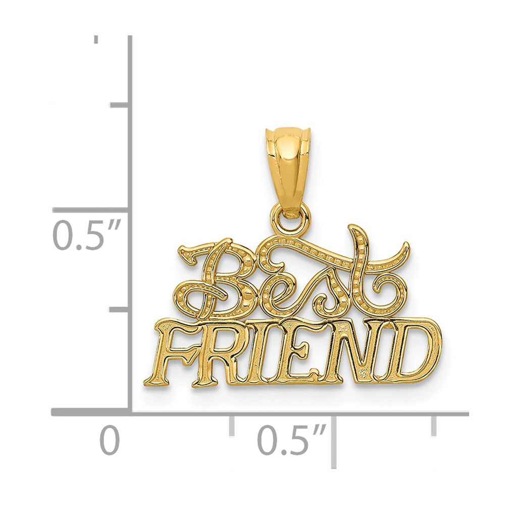 14k Yellow Gold 14k BEST FRIEND Pendant