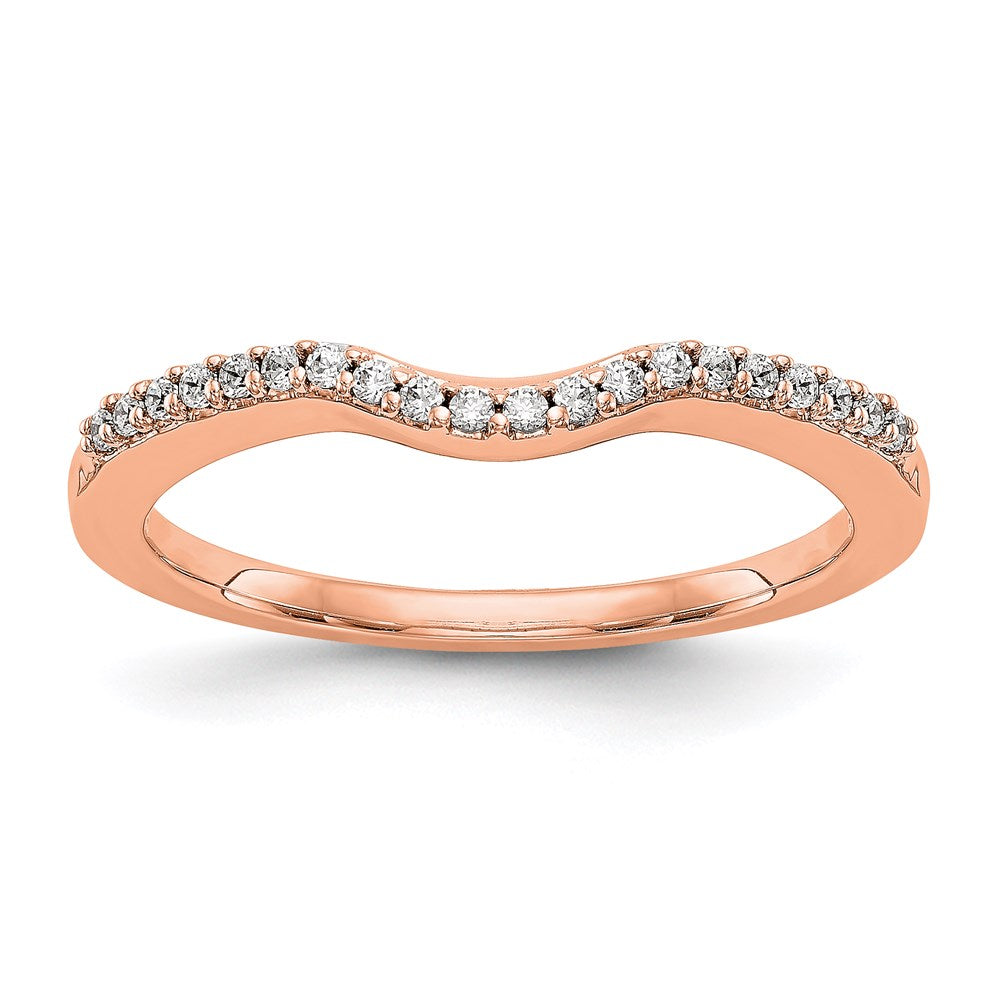 14k rose gold real diamond wedding band rm2082b 012 raa