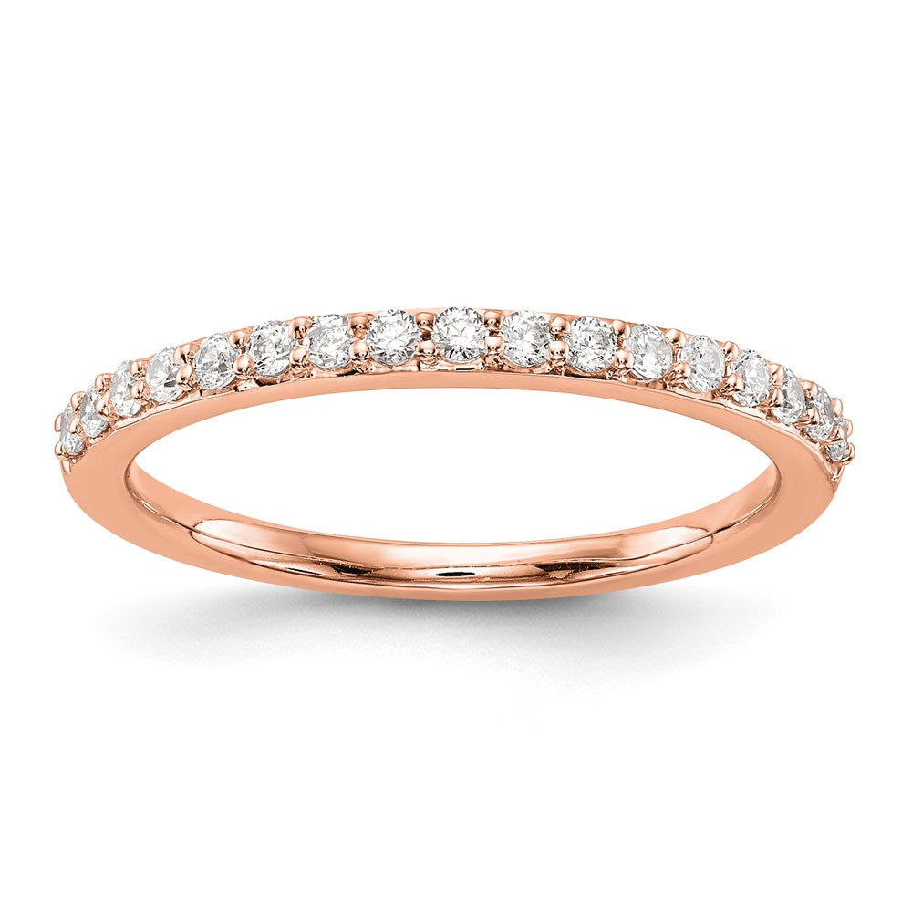 14k rose gold real diamond wedding band rm2208b 025 raa