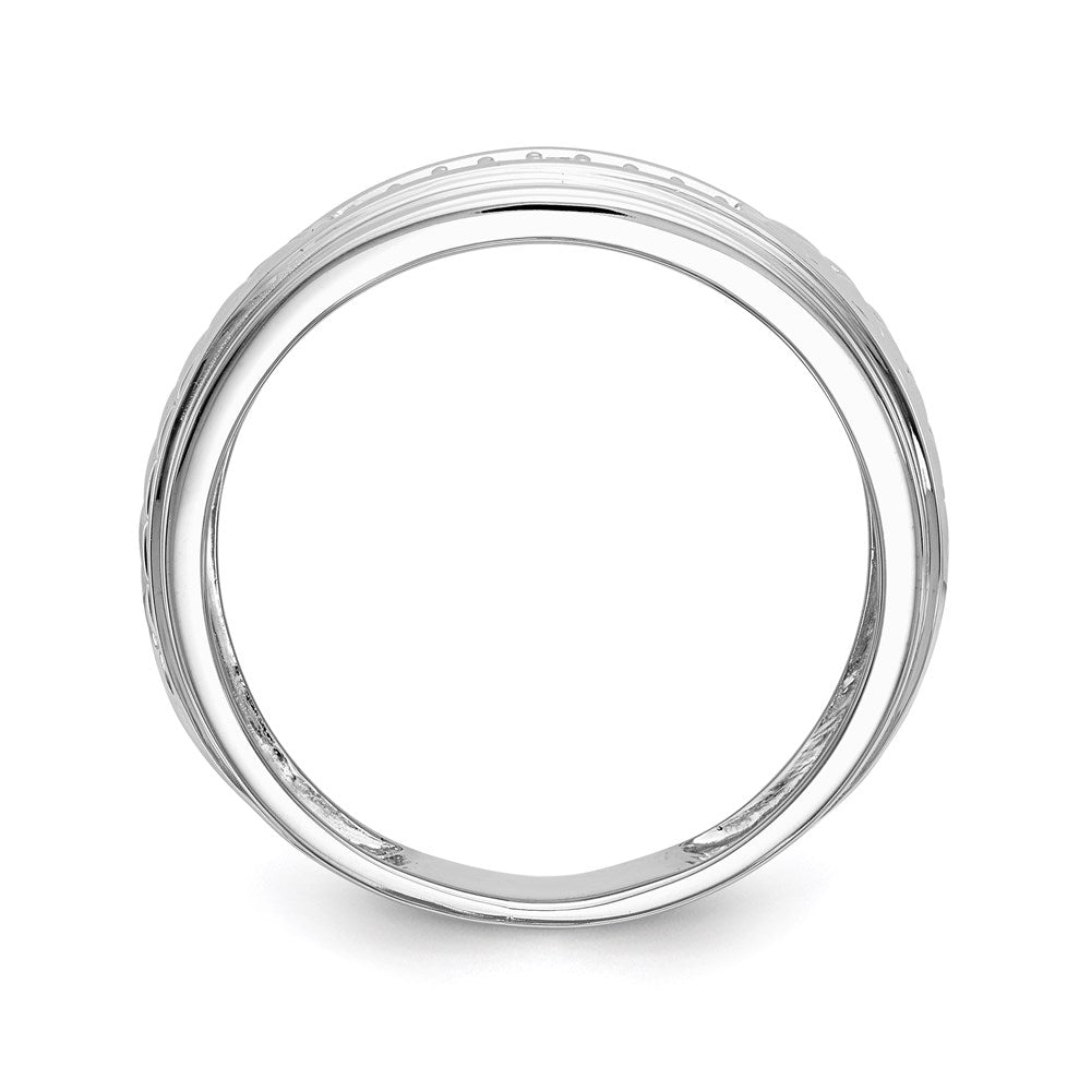 14k white gold real diamond trio mens wedding band rm3162b g 013 wvs