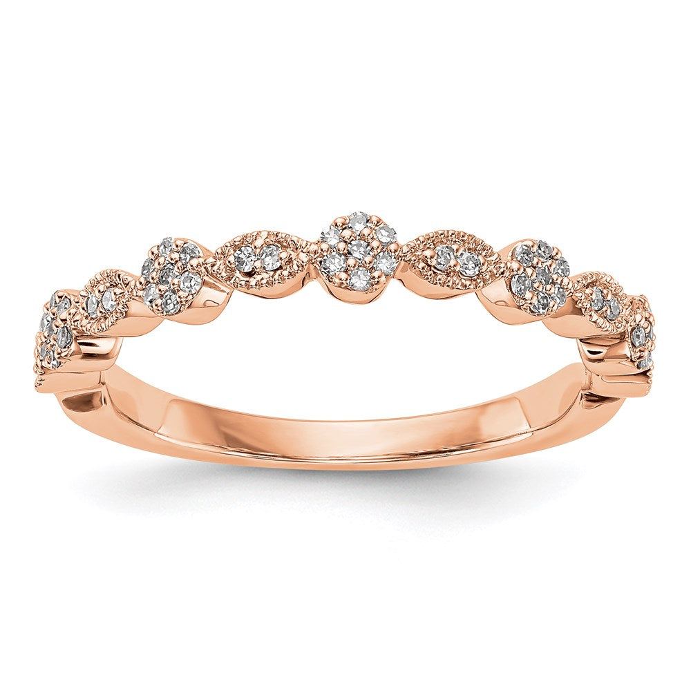 14k rose gold real diamond band rm3422b 015 raa