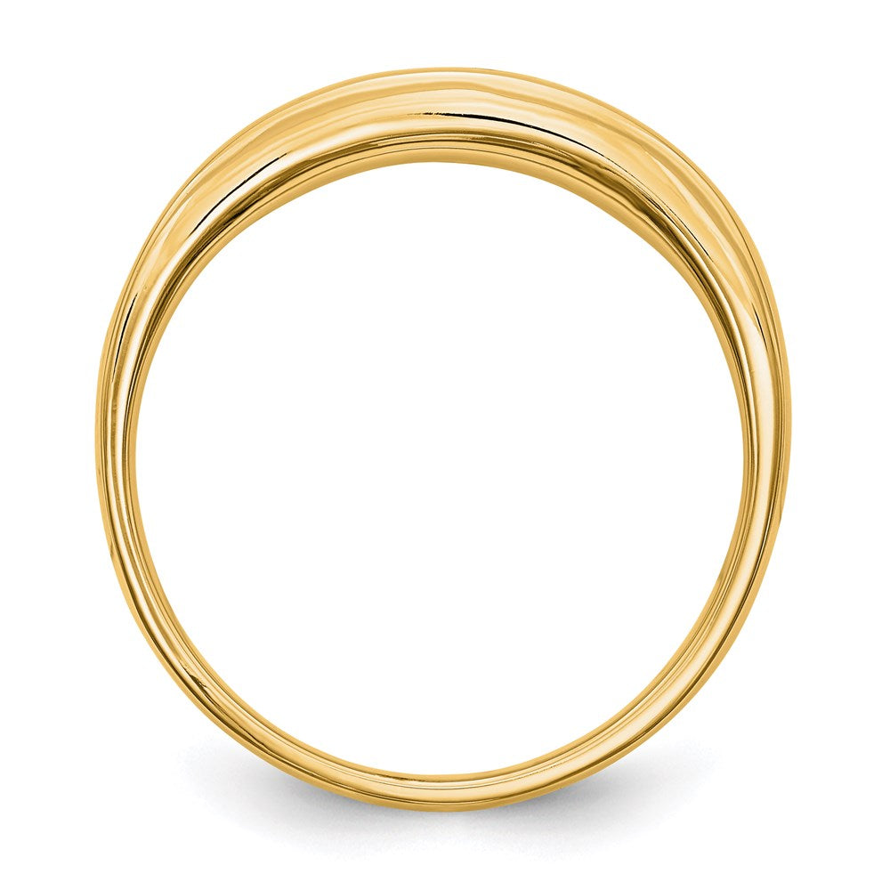 14k yellow gold real diamond mens band rm3478b 027 yaa