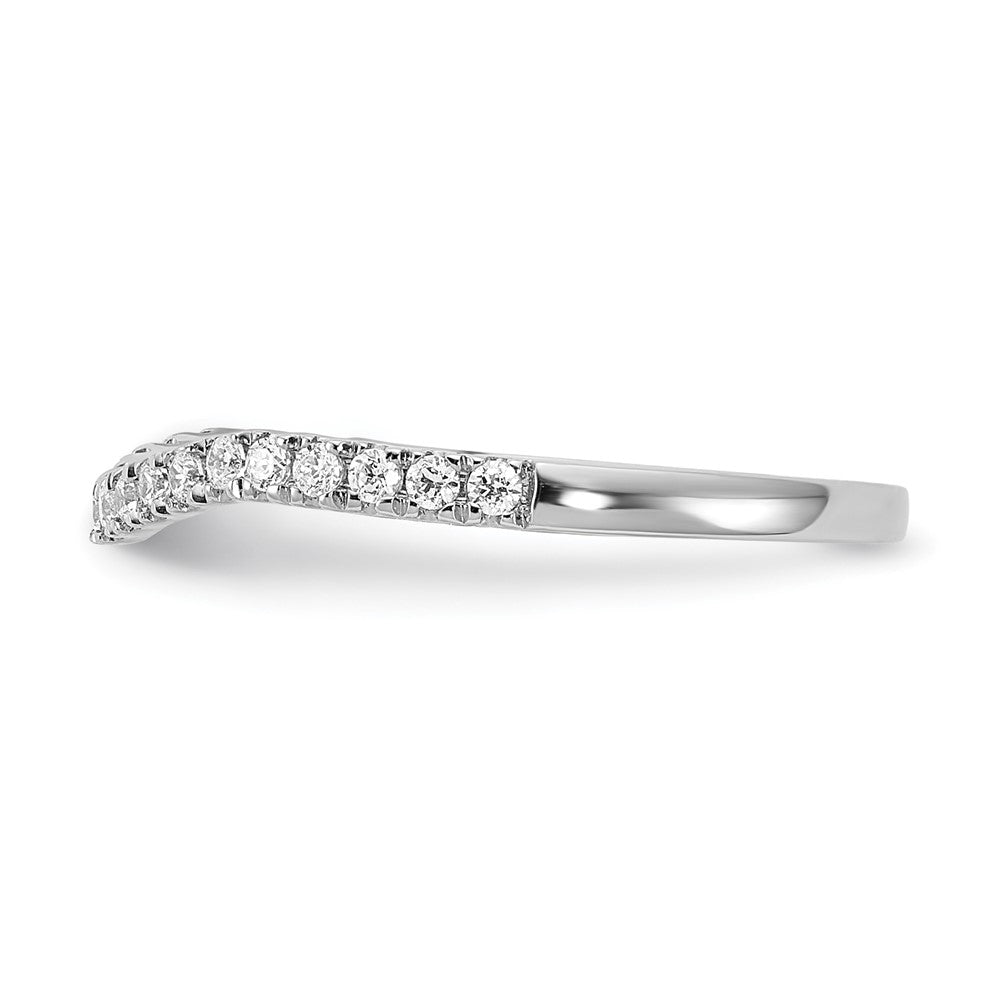 14k white gold real diamond contoured wedding band rm5908b 020 waa