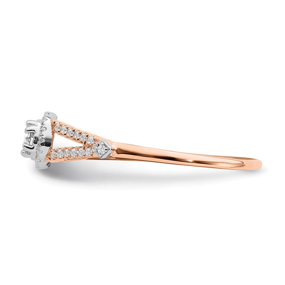 10k rose gold real diamond engagement ring rm6382e 036 0raa
