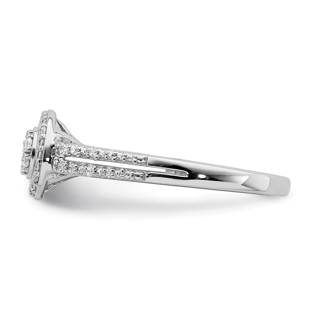 10k white gold real diamond cluster engagement ring rm6393e 016 0waa