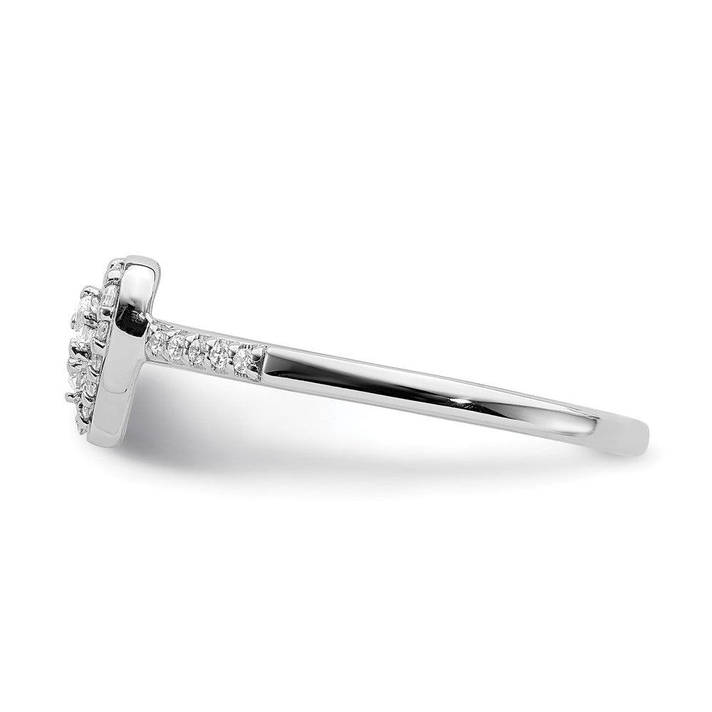 10k white gold real diamond cluster engagement ring rm6394e 027 0waa