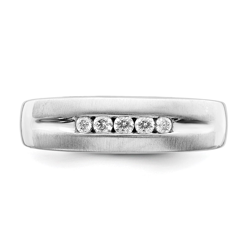 14k white gold mens real diamond bridal band rm6409b 022 waa