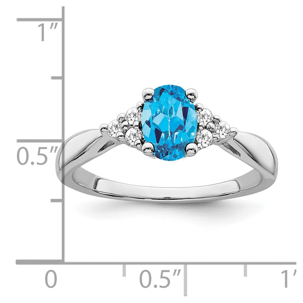 14k white gold blue topaz and real diamond ring rm7118 bt 012 wa