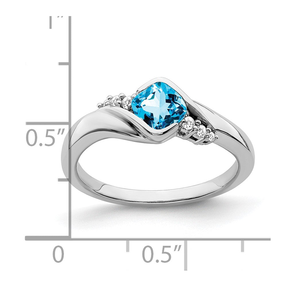14k white gold blue topaz and real diamond ring rm7156 bt 006 wa