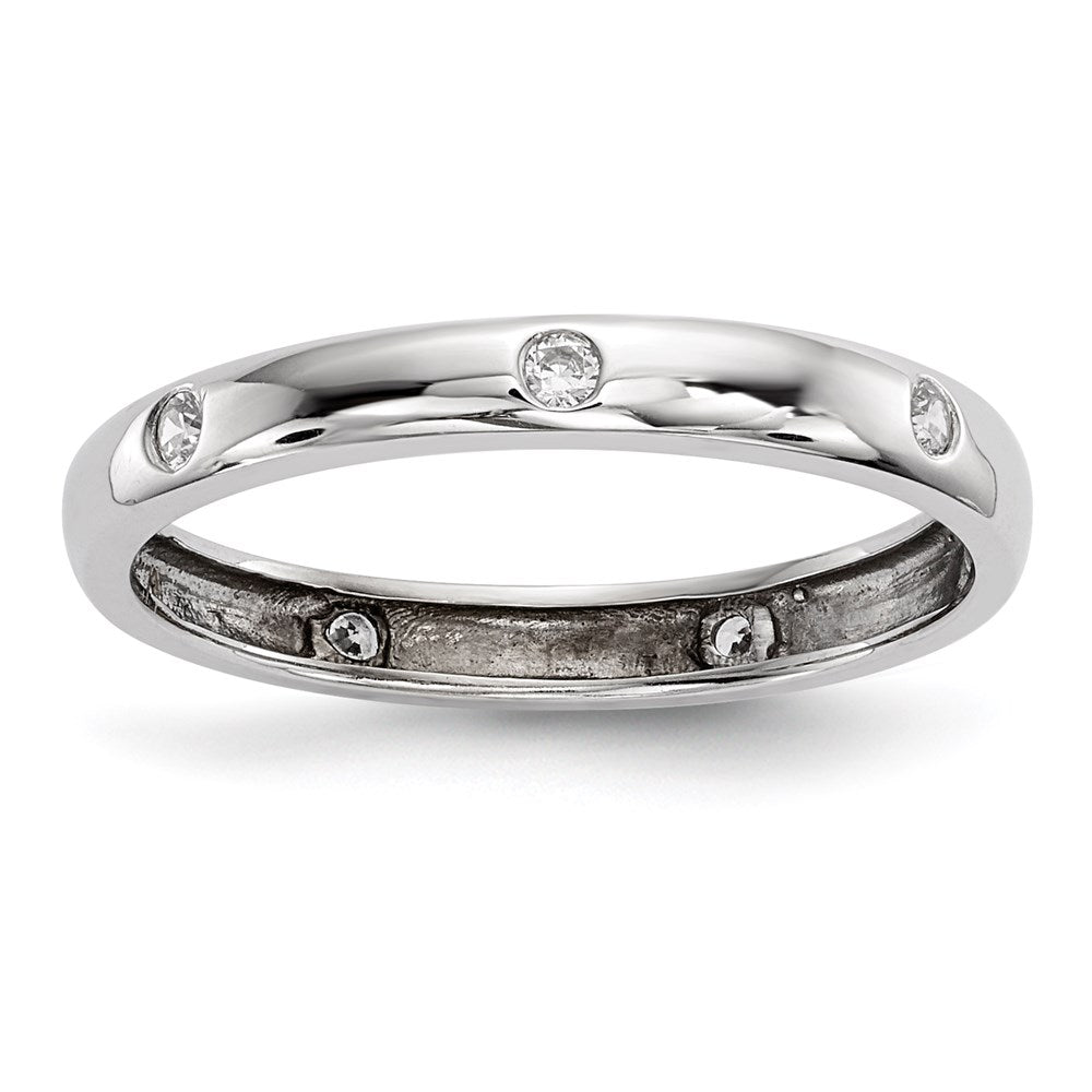 14k White Gold Real Diamond Ring