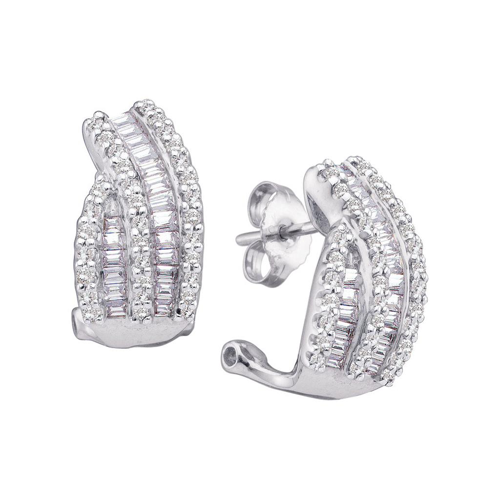 1 CTW-Diamond FASHION EARRING