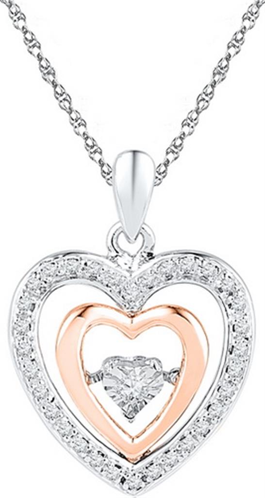 1/10CTW-Diamond HEART PENDANT