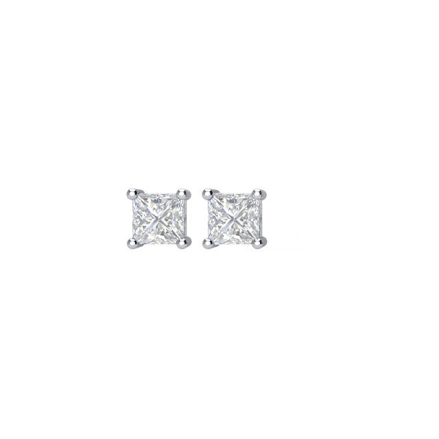 1/4 CTW Diamond Earrings in 14kt White Gold