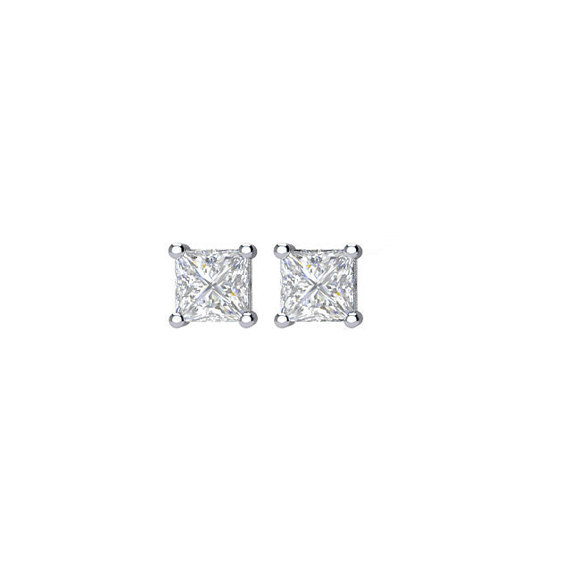1/3 CTW Diamond Earrings in 14kt White Gold