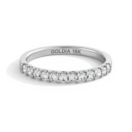 0.33 CT. TW Diamond Band in 18K White Gold (F/I1)