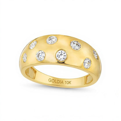 0.5 CT. TW Diamond Bubbles Band in 10K Gold