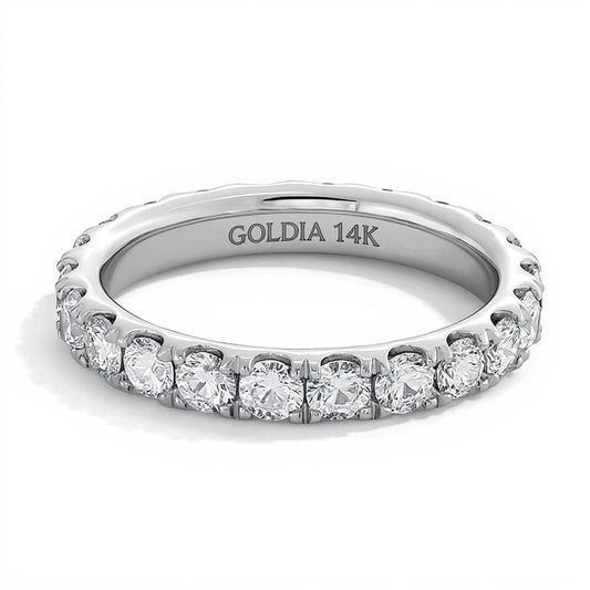 2.0 CT. TW Diamond Eternity Band in 14K White Gold (I/SI2) - Size 8