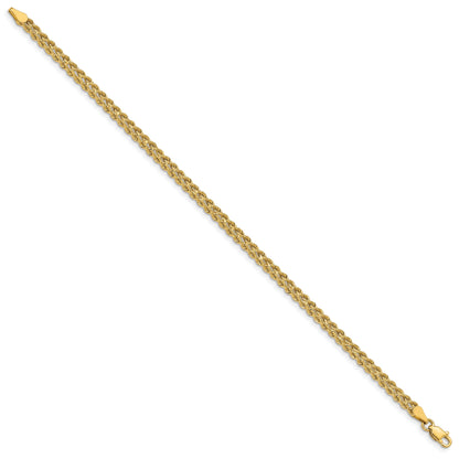 14k Yellow Gold 3.75mm Double Strand Rope Bracelet