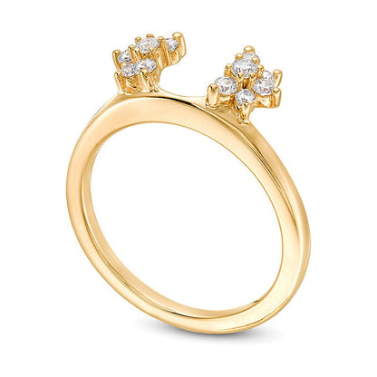 0.25 CT. TW Diamond Starburst Enhancer in 14K Gold