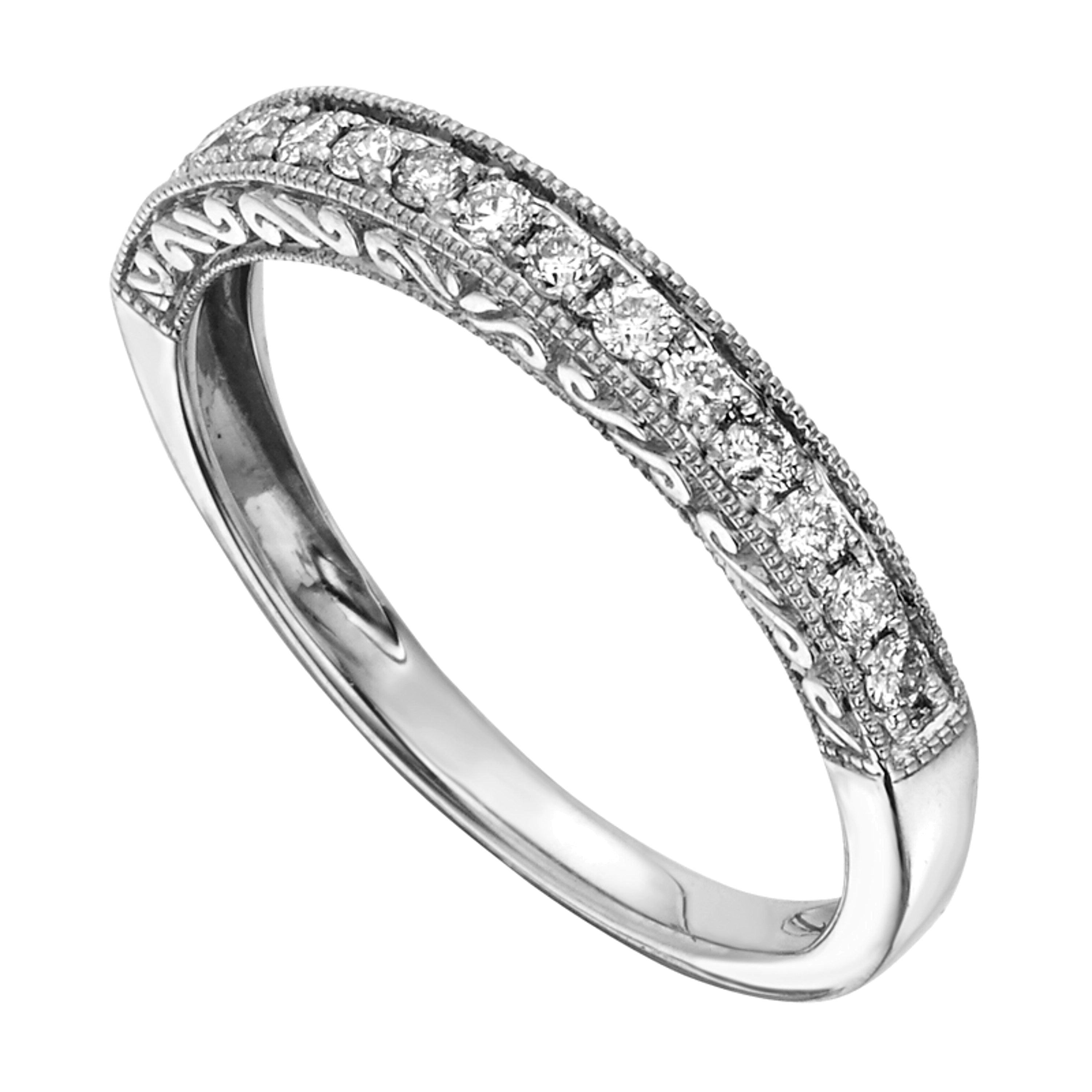 0.25 CT. TW Diamond Anniversary Band in 14K White Gold (I/I2)