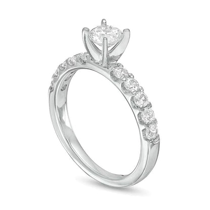 1.0 CT. TW Diamond Engagement Ring in 10K White Gold