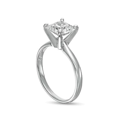 1.5 CT. Princess-Cut Lab-Grown Diamond Solitaire Engagement Ring in 14K White Gold (F/VS2)