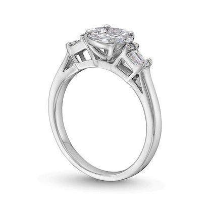 1.0 CT. TW Multi-Diamond Composite Engagement Ring in 10K White Gold