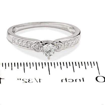 0.2 CT. TW Diamond Promise Ring in 10K White Gold
