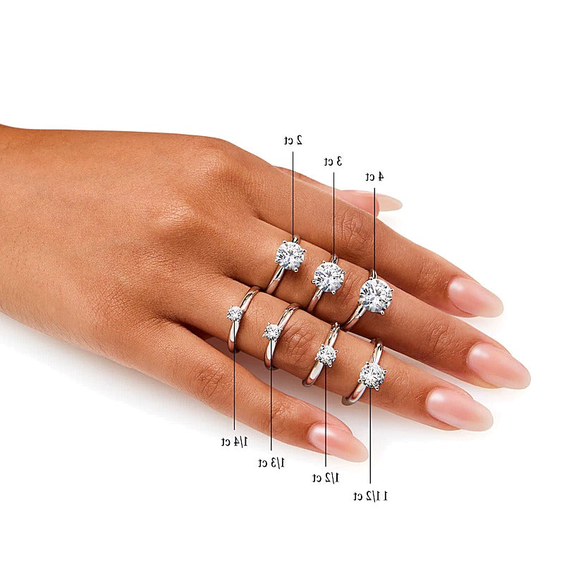 0.5 CT. Diamond Solitaire Engagement Ring in 14K Gold