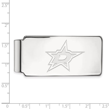10K White Gold NHL LogoArt Dallas Stars Money Clip