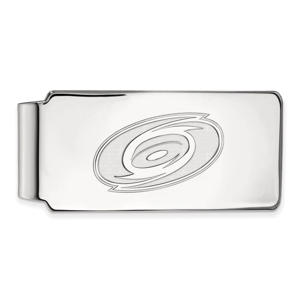 10K White Gold NHL LogoArt Carolina Hurricanes Money Clip