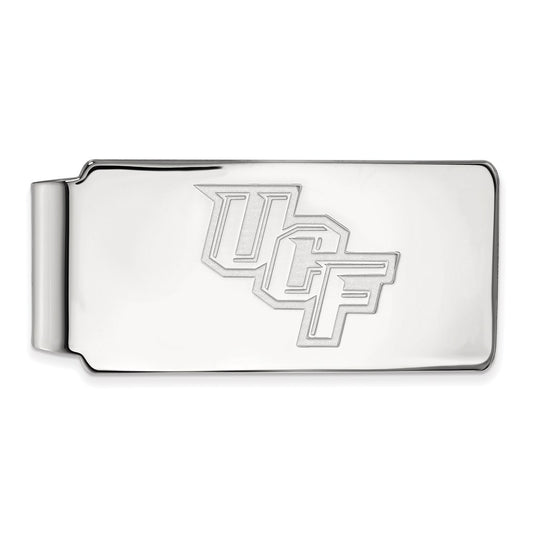 10K White Gold LogoArt University of Central Florida U-C-F Money Clip