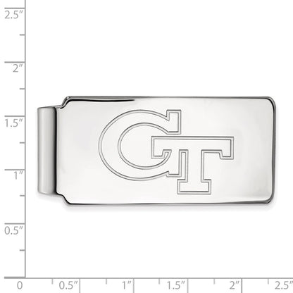 10K White Gold LogoArt Georgia Institute of Technology G-T Money Clip
