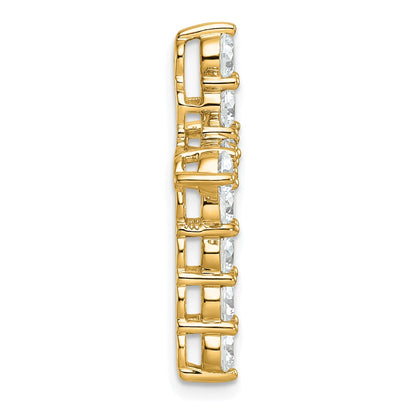 14K Yellow Gold Certified Lab Grown Diamond 3ctw VS/SI FGH Cross Pendant