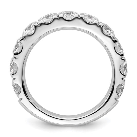 14K White Gold 3 carat Lab Grown Diamond VS+ F+ Complete Wedding Band Ring