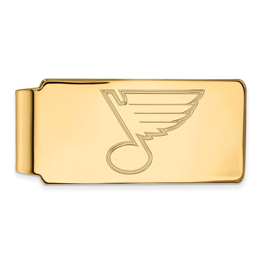 10K Yellow Gold Gold NHL LogoArt St. Louis Blues Money Clip
