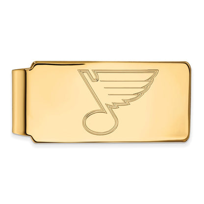 10K Yellow Gold Gold NHL LogoArt St. Louis Blues Money Clip