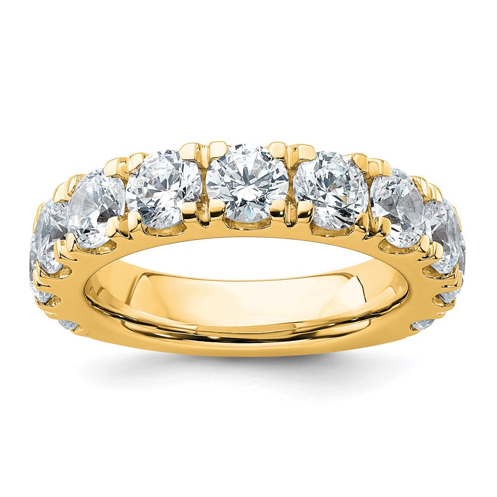 14K Yellow Gold 4 carat Certified Lab Grown Diamond VS+ F+ Complete Wedding Band Ring