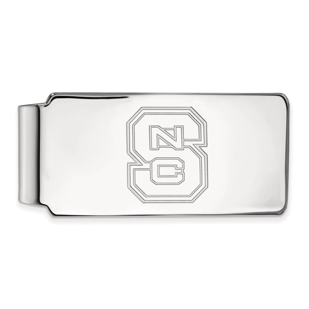 10K White Gold LogoArt North Carolina State University N-C-S Money Clip