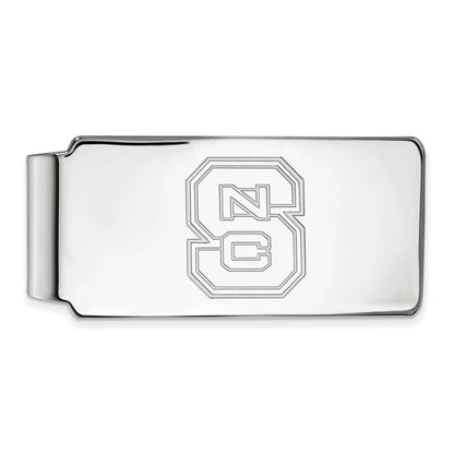 10K White Gold LogoArt North Carolina State University N-C-S Money Clip