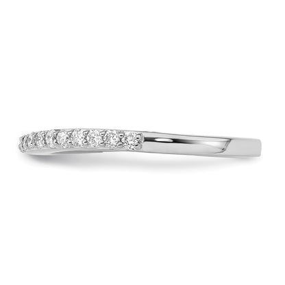 True Origin 14K White Gold 1/3 carat Lab Grown Diamond VS+ F+ Complete Wedding Band Ring