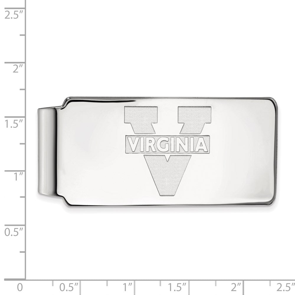 10K White Gold LogoArt University of Virginia Money Clip