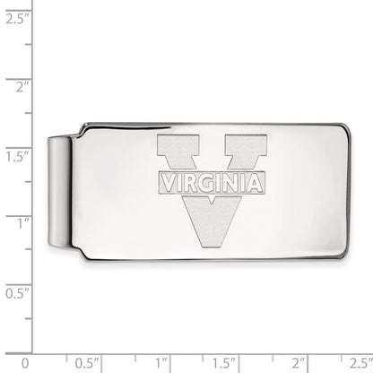 10K White Gold LogoArt University of Virginia Money Clip