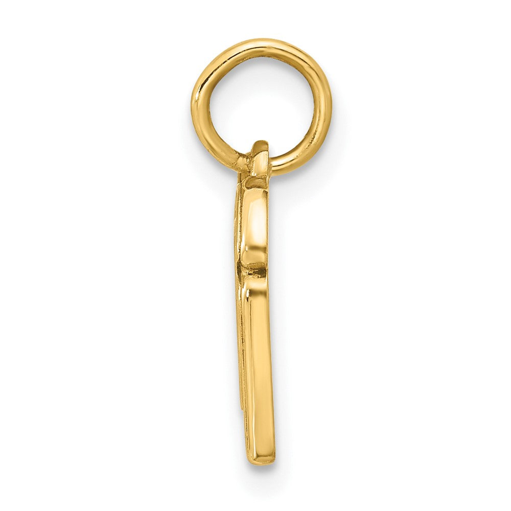14K Yellow Gold Red Enameled Fancy Toast and Jam Charm