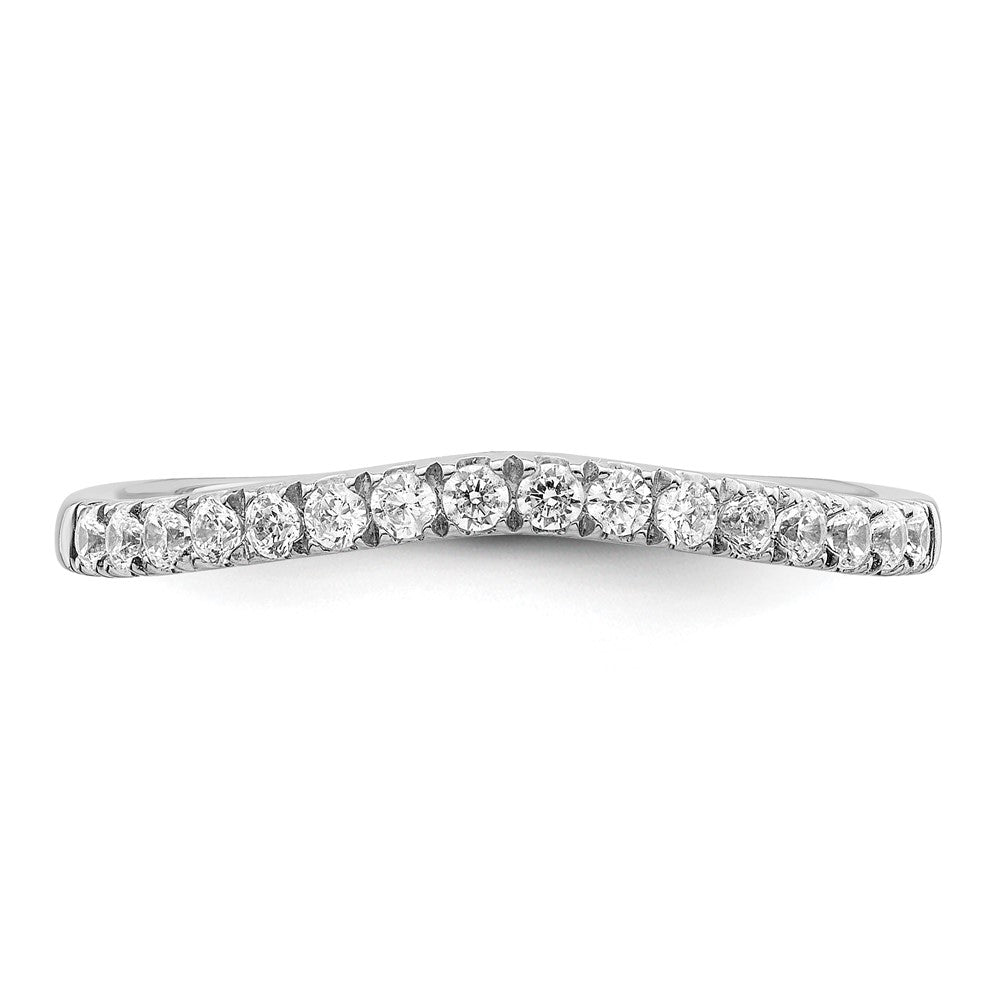 True Origin 14K White Gold 1/2 carat Lab Grown Diamond VS+ F+ Set of Two Complete Wedding Band Rings