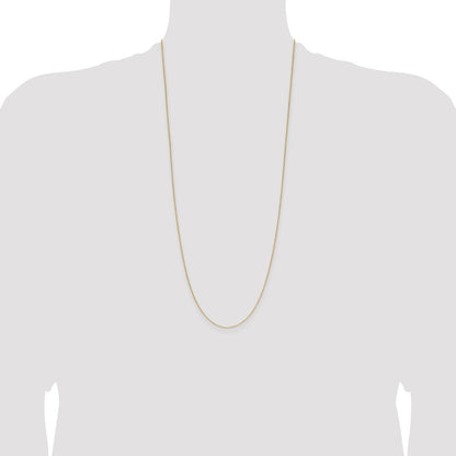 14K Yellow Gold 1.0mm D/C Forzantine Cable 30 Inch Chain