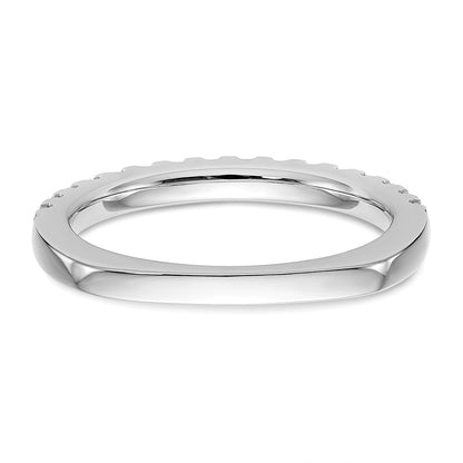 True Origin 14K White Gold 3/8 carat Lab Grown Diamond VS+ F+ Complete Wedding Band Ring
